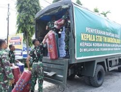 Kasad Dudung Tinjau Penanganan Bencana di Pasaman Barat