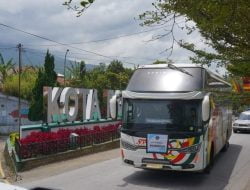Wawako Asrul Sambut Bus “Mama Papa Mudik Gratis”