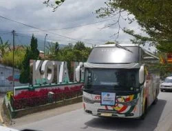 Wawako Asrul Sambut Bus “Mama Papa Mudik Gratis”
