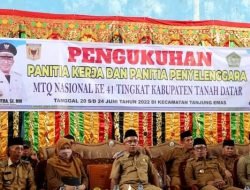 Panitia Kerja dan Panitia Penyelenggara MTQ ke 41 Dikukuhkan