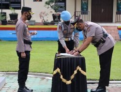 Kapolres Ruly Indra Wijayanto Pimpin Serah Terima Waka, Kasat, Kapolsek