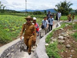 Bupati Eka Putra Tinjau Irigasi Bulaan Tuo-Ikua Padang