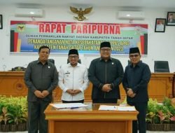 Bupati dan DPRD Tanda Tangani KUA dan PPAS APBD 2023