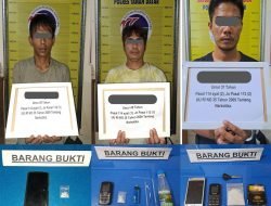 Tiga Orang Pelaku Penyalahgunaan Narkoba Ditangkap Tempat berbeda.