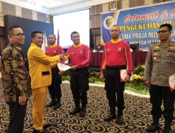 Angkatan Perdana SMA Praja Nusantara Sumbar Melakukan Pengukuhan Muda Praja