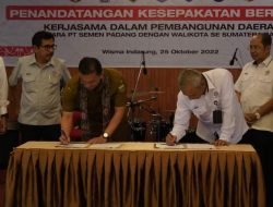 Pemko Tanda Tangani Kesepakatan Kerja Sama dengan PT Semen Padang