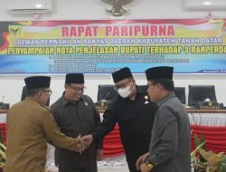 Tiga Rancangan Peraturan Daerah di Sampaikan Bupati Pada DPRD
