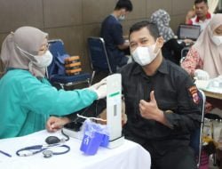 Bidhumas Polda Sumbar gelar Bakti Kesehatan Donor Darah