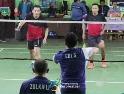 Pasangan Sonny/Suheri Kandaskan Lawan di Partai Pembuka Lomba HUT Korpri