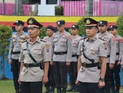 KASI HUMAS DAN KAPOLSEK  RAMBATAN SERAH TERIMA
