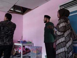 WAKO FADLY AMRAN INSTRUKSIKAN PERBAIKAN DINDING KELAS TK TUNAS KARYA