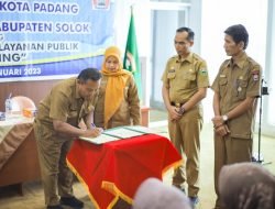 DINAS KESEHATAN PEMKAB SOLOK DAN PEMKO PADANG TANDATANGANI PERJANJIAN KERJASAMA