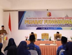 50 ORANG PEJABAT FUNGSIONAL KOTA SOLOK DILANTIK