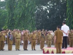 Apel Bulanan Pemkab Dharmasraya, Sutan Riska Soroti Target PAD