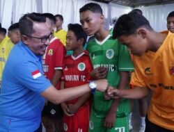 Bupati Launching Tanah Datar Super League U-15 dan U-17 Tahun 2023
