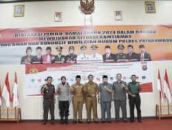 Antisipasi Potensi Kerawanan, Polres Payakumbuh Selenggarakan Deklarasi Pemilu Damai 2024