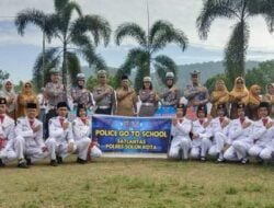 SATLANTAS POLRES SOLOK KOTA GELAR KEGIATAN PREEMTIF POLICE GO TO SCHOOL