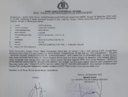 KETUA DPRD KABUPATEN SOLOK LAPORKAN KOORDINATOR UMUM SOLINA KE POLDA SUMBAR