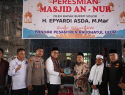 BUPATI SOLOK RESMIKAN MESJID AN-NUR