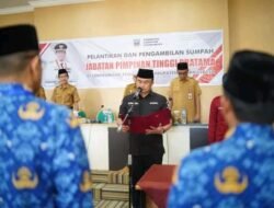 SUTAN RISKA LANTIK 3 JABATAN PIMPINAN TINGGI PRATAMA