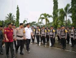 Bupati Hadiri Apel Pergeseran Personil Polri Pengamanan TPS