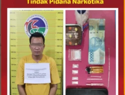 AG DIAMANKAN DALAM KASUS PENYALAHGUNAAN NARKOBA JENIS SABU