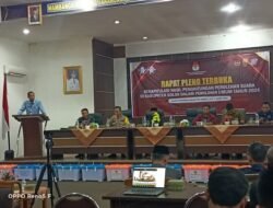 KPU KABUPATEN SOLOK MULAI PLENO REKAPITULASI PEROLEHAN SUARA PEMILU 2024