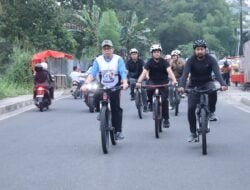 Pj. Wako Jasman Ajak Wagub Audy Bersepeda Keliling Kota Hingga Buber di Pendopo.