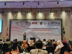 Pj.Wako Hadiri Rakor Cegah Korupsi Sumbar di Padang