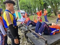 POLDA SUMBAR GELAR TES KESEMAPTAAN JASMANI BERKALA UNTUK MENINGKATKAN KONDISI FISIK ANGGOTA