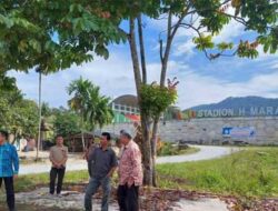 PERSIAPAN TURNAMEN BOLA REGIONAL SUMATERA,WAKO SOLOK TINJAU STADION MARAHHADIN