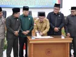 Ranperda APBD Perubahan 2024 Tanah Datar Ditetapkan Menjadi Perda