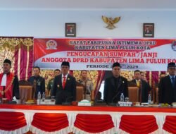 Tiga Puluh Lima Anggota DPRD Limapukuh Kota Dilantik