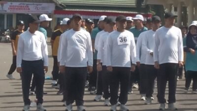 Meriahkan Penyambutan HUT RI Ke 79 Arma Putra Pimpin Langsung Regu Dinkes Pasaman Dalam Lomba Gerak