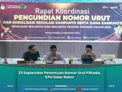 23 September Penentuan Nomor Urut Pilkada