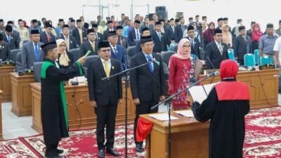 Pimpinan DPRD Kabupaten Tanah Datar Periode 2024-2029 Dilantik