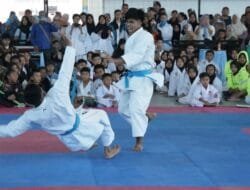 Ratusan Atlet Karate Sumbar, Riau, Jambi Perebutkan Piala Batalyon B Pelopor Brimob