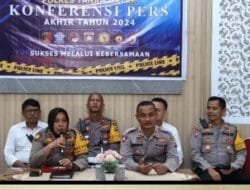 Polres Tanah Datar Komprensi Pers Akhir Tahun