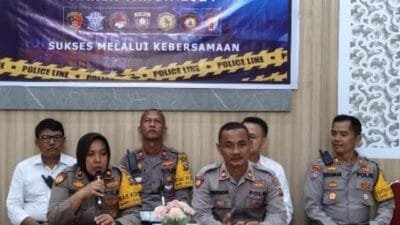 Polres Tanah Datar Komprensi Pers Akhir Tahun