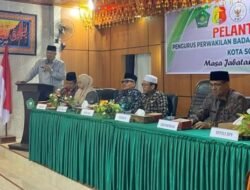 WAKO SOLOK HADIRI PELANTIKAN BWI KOTA SOLOK MASA JABATAN 2024-2027