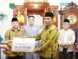Masjid Nurul Hidayah Terima Hibah Rp.50,- Juta Dari Tim Safari Ramadhan Provinsi