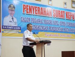 Wawako Payakumbuh Elzadaswarman Lantik CPNS dilingkup Pemda