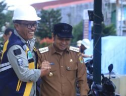WAKO TINJAU PEMBANGUNAN LAYDAM SUNGAI BATANG LEMBANG
