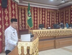 Wako Zulmaeta Sampaikan Jawaban Pandangan Umum Fraksi DPRD Kota Payakumbuh.
