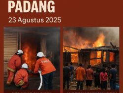 Dua Kebakaran Besar Guncang Kota Padang Dalam Sehari
