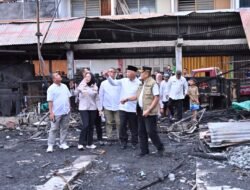 Gubernur Sumbar Mahyeldi Ansharullah Tinjau Pasar Pusat Kebakaran Payakumbuh