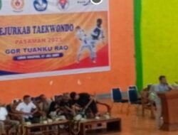 Bupati Pasaman Buka Kejurkab Taekwondo 2025