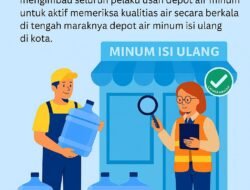 Air Isi Ulang Belum Tentu Aman, Dinkes Padang Gencarkan Pengawasan