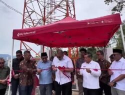 Andre Rosiade Resmikan BTS Telkomsel di Palembayan, Agam