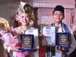Zafran Abbas dan Khesy Jenetha Andres Dinobatkan sebagai Rang Mudo & Puti Bungsu Pelajar Kota Padang